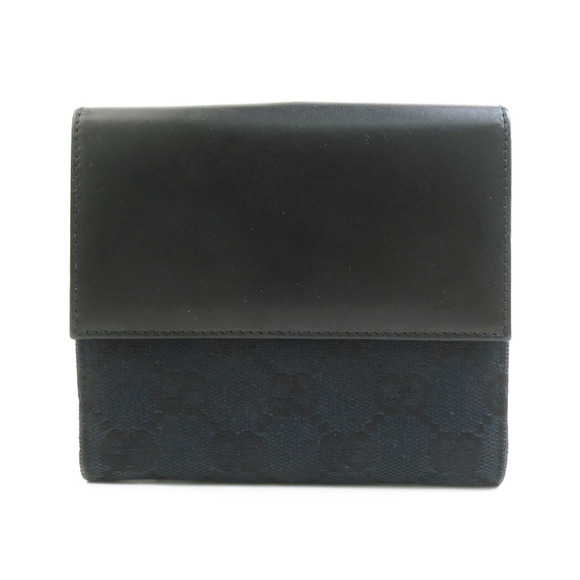 Gucci Jackie GG Canvas/Leather Bifold Wallet in Black and Silver, Women's, e6... - Picture 2 of 5